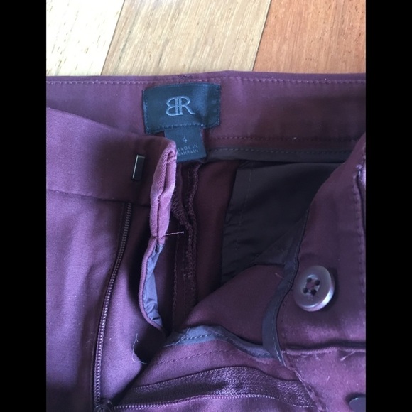 Banana Republic Burgundy Cotton Khakis - Picture 6 of 7